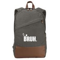 Funny Easter Bruh Bunny Rabbit Ears Cotton Canvas Backpack
