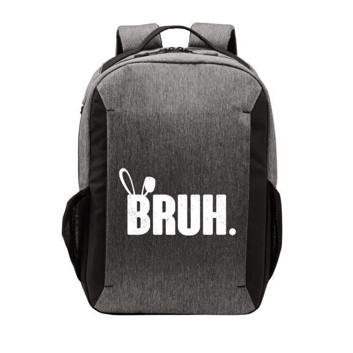 Funny Easter Bruh Bunny Rabbit Ears Vector Backpack