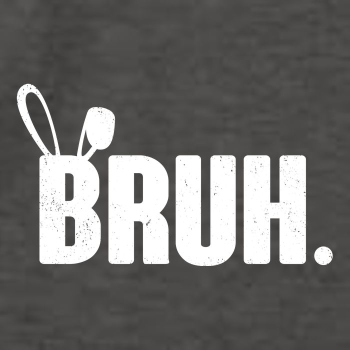 Funny Easter Bruh Bunny Rabbit Ears Vector Backpack