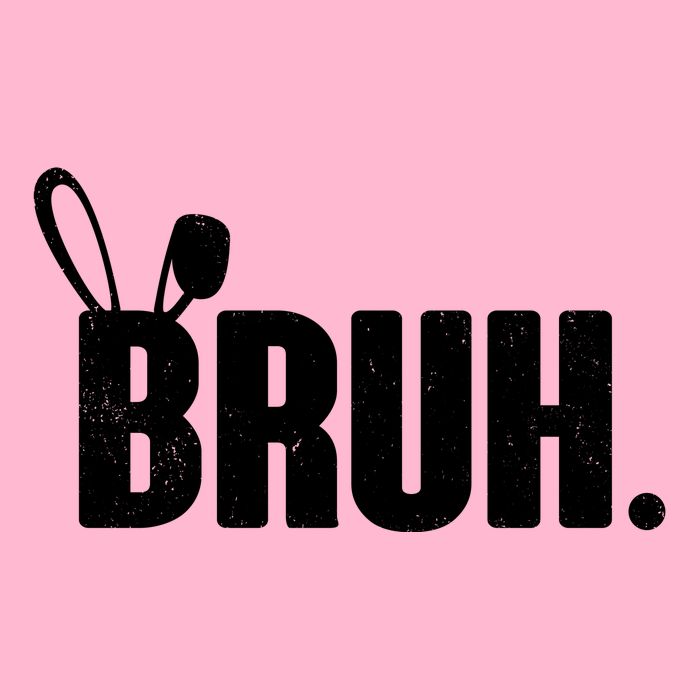 Funny Easter Bruh Bunny Rabbit Ears Hoodie