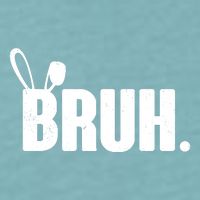 Funny Easter Bruh Bunny Rabbit Ears Sueded Cloud Jersey T-Shirt