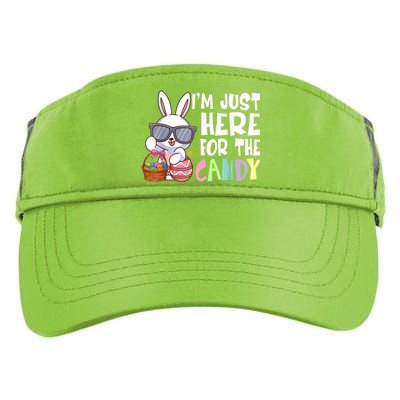 Funny Easter Bunny I'm Just Here For Easter Candy Adult Drive Performance Visor