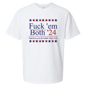 Fuck Em Both 2024 Election Voting Sueded Cloud Jersey T-Shirt