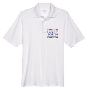 Fuck Em Both 2024 Election Voting Men's Origin Performance Pique Polo