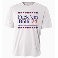 Fuck Em Both 2024 Election Voting Cooling Performance Crew T-Shirt