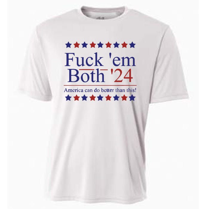 Fuck Em Both 2024 Election Voting Cooling Performance Crew T-Shirt