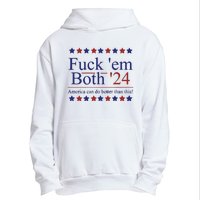 Fuck Em Both 2024 Election Voting Urban Pullover Hoodie