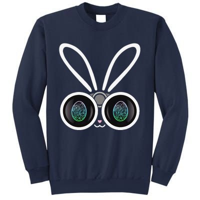 Funny Easter Bunny Egg Hunter With Binoculars Gifts Sweatshirt