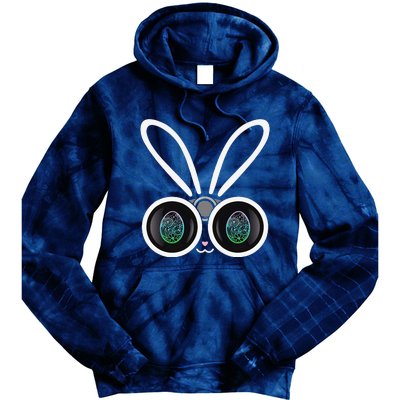 Funny Easter Bunny Egg Hunter With Binoculars Gifts Tie Dye Hoodie