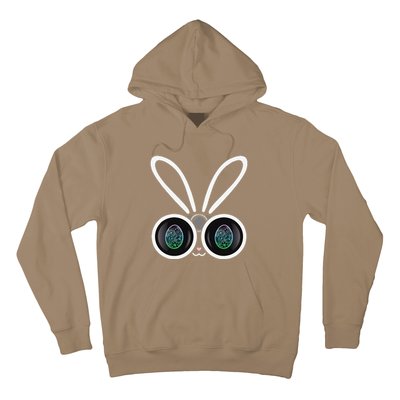 Funny Easter Bunny Egg Hunter With Binoculars Gifts Hoodie