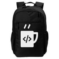 Front End & Back End Co Javascript Code Coffee Developer Programmer Daily Commute Backpack