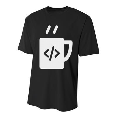 Front End & Back End Co Javascript Code Coffee Developer Programmer Youth Performance Sprint T-Shirt
