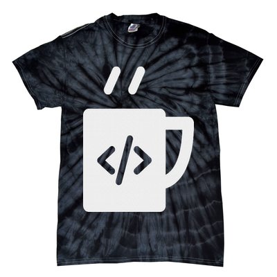 Front End & Back End Co Javascript Code Coffee Developer Programmer Tie-Dye T-Shirt