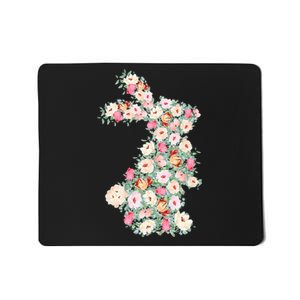 Floral Easter Bunny Easter Rabbit Happy Easter Spring Flower Mousepad