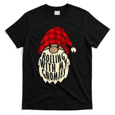 Funny Elf Beard Christmas Gnomies Matching Family Pajamas T-Shirt