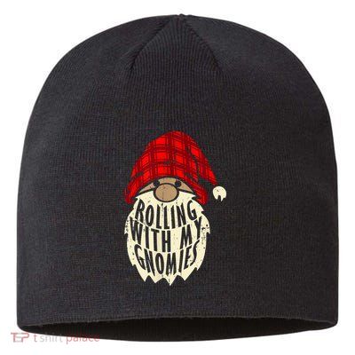 Funny Elf Beard Christmas Gnomies Matching Family Pajamas Sustainable Beanie