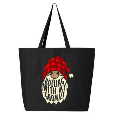 Funny Elf Beard Christmas Gnomies Matching Family Pajamas 25L Jumbo Tote
