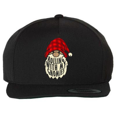Funny Elf Beard Christmas Gnomies Matching Family Pajamas Wool Snapback Cap