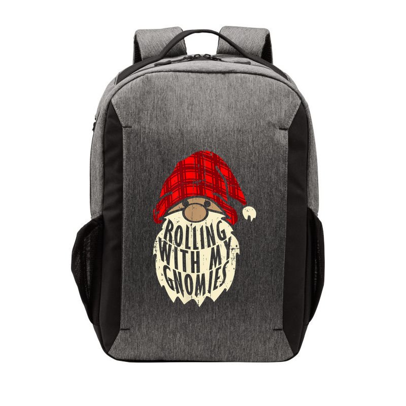 Funny Elf Beard Christmas Gnomies Matching Family Pajamas Vector Backpack