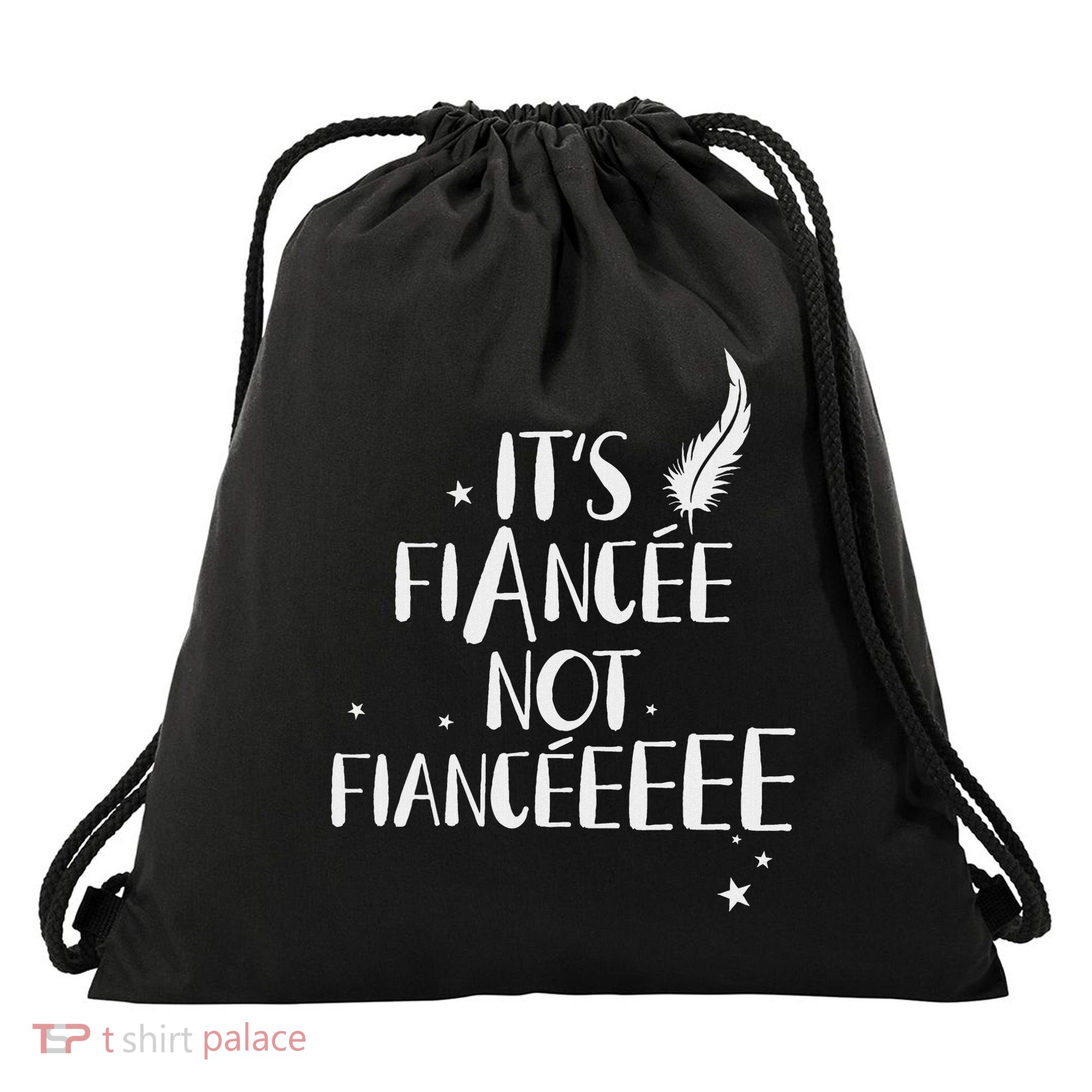 FiancéE Engagement Bridal Proposal Wizard Wand Bride Drawstring Bag