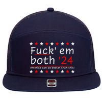 Fuck Em Both 24 America Can Do Better Than This 7 Panel Mesh Trucker Snapback Hat