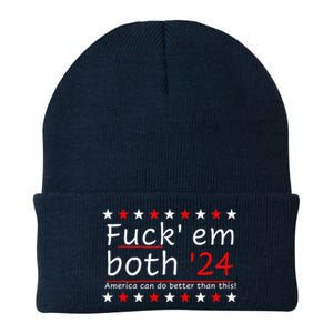 Fuck Em Both 24 America Can Do Better Than This Knit Cap Winter Beanie