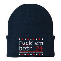 Fuck Em Both 24 America Can Do Better Than This Knit Cap Winter Beanie