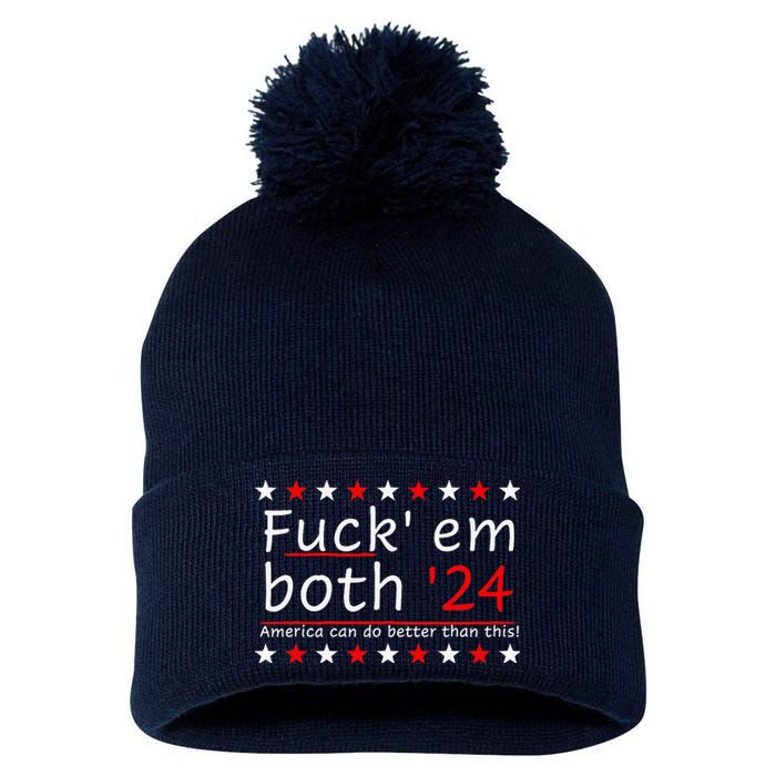 Fuck Em Both 24 America Can Do Better Than This Pom Pom 12in Knit Beanie