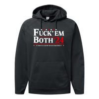 Fuck Em Both 24 America Can Do Better Than This Political Performance Fleece Hoodie