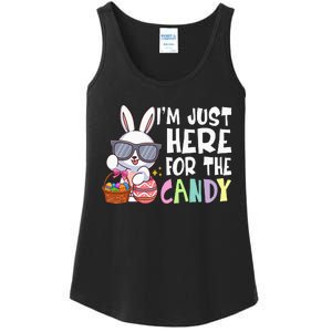 Funny Easter Bunny I'm Just Here For Easter Candy Ladies Essential Tank