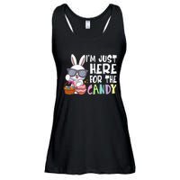 Funny Easter Bunny I'm Just Here For Easter Candy Ladies Essential Flowy Tank