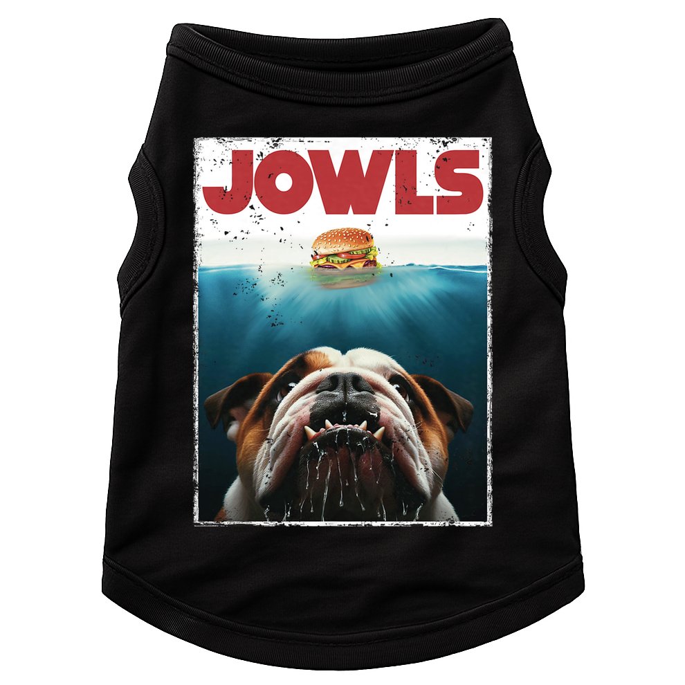 Funny English Bulldog Jowls Burger Bully Dog Mom Dog Dad Doggie Tank