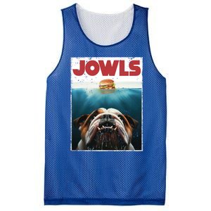 Funny English Bulldog Jowls Burger Bully Dog Mom Dog Dad Mesh Reversible Basketball Jersey Tank