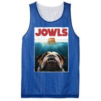 Funny English Bulldog Jowls Burger Bully Dog Mom Dog Dad Mesh Reversible Basketball Jersey Tank