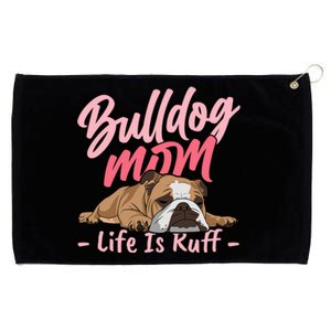 Funny English Bulldog Apparel Bulldog Mom Life Grommeted Golf Towel