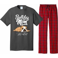 Funny English Bulldog Apparel Bulldog Mom Life Is Ruff Pajama Set