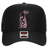 Floral Easter Bunny Trucker Hat