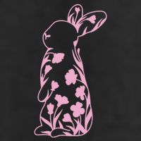 Floral Easter Bunny Trucker Hat