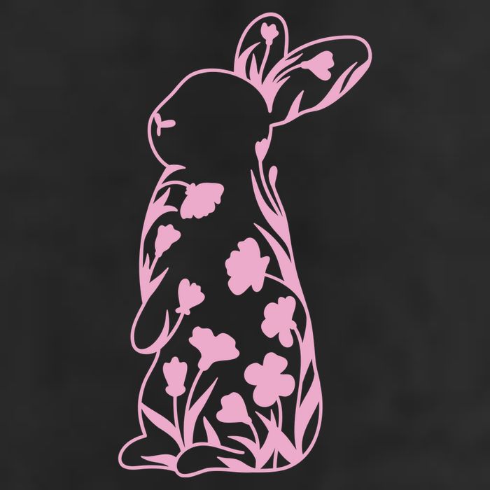 Floral Easter Bunny Trucker Hat