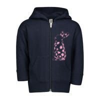 Floral Easter Bunny Toddler Zip Fleece Hoodie