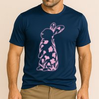 Floral Easter Bunny Cooling Performance Crew T-Shirt