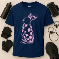 Floral Easter Bunny Cooling Performance Crew T-Shirt