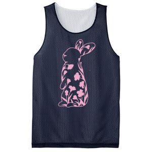 Floral Easter Bunny Mesh Reversible Basketball Jersey Tank