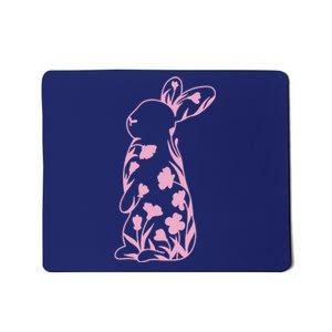 Floral Easter Bunny Mousepad