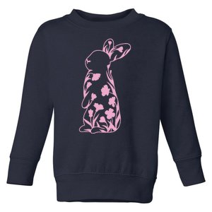 Floral Easter Bunny Toddler Sweatshirt