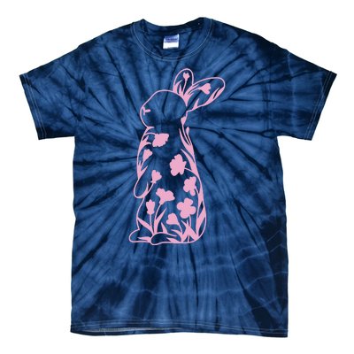 Floral Easter Bunny Tie-Dye T-Shirt