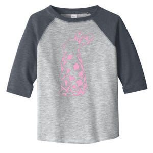 Floral Easter Bunny Toddler Fine Jersey T-Shirt