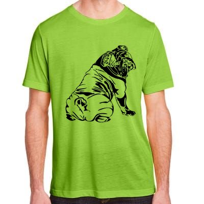 Funny English Bulldog Dog Hund Tee Gift Adult ChromaSoft Performance T-Shirt