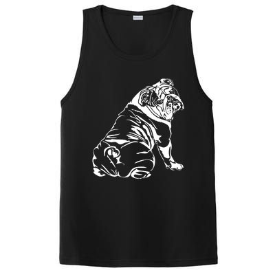 Funny English Bulldog Dog Hund Tee Gift PosiCharge Competitor Tank