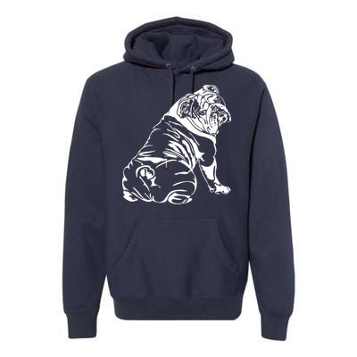 Funny English Bulldog Dog Hund Tee Gift Premium Hoodie